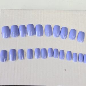 🍒🍒 Blue Press-On Nails Set